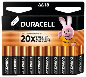 Duracell Basic LR6 AA alkaline battery (blister) - 18 pieces Duracell Basic LR6 AA alkaline battery (blister) - 18 pieces