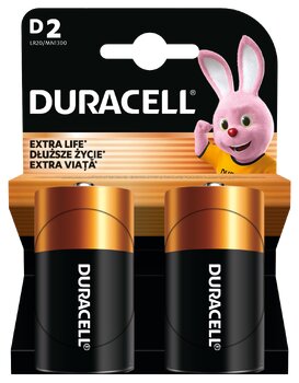 Duracell LR20 D alkaline battery (blister) - 2 pieces Duracell LR20 D alkaline battery (blister) - 2 pieces