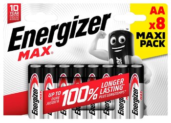 alkaline battery Energizer MAX LR6/AA (blister) - 8 pcs