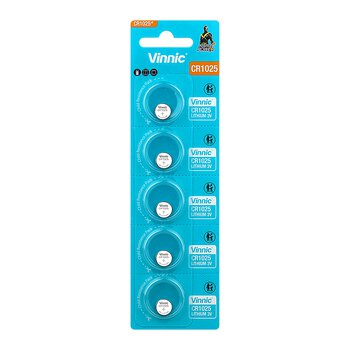 Vinnic CR1025 lithium battery - 5 pieces