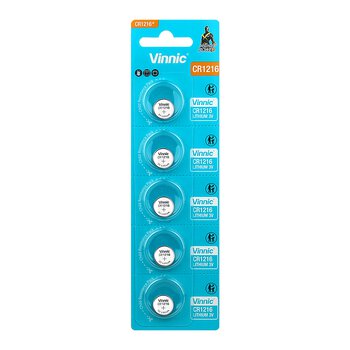 Vinnic CR1216 lithium battery - 5 pieces