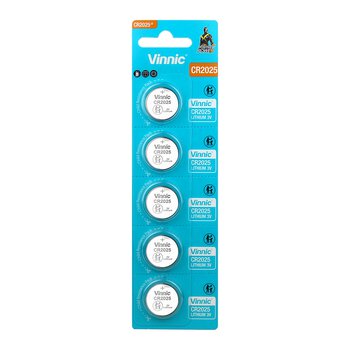 Vinnic CR2025 lithium battery - 5 pieces