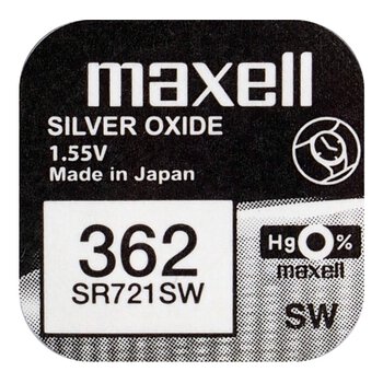 Mini Silver Battery Maxell 362/361/SR 721 SW/G11