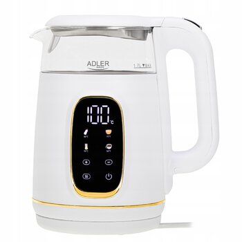Kettle Adler 2200W 1.7L with reg temp AD1305WG white-gold