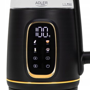 Kettle Adler 2200W 1.7L with reg temp AD1305BG black-gold