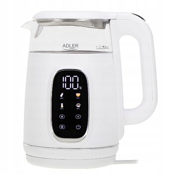 Kettle Adler 2200W 1.7L with reg temp AD1305WS white-silver
