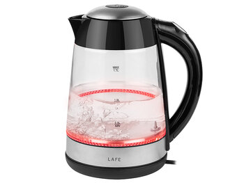 LAFE Lumi Glass 2200W 1.7L Kettle with Temperature Control