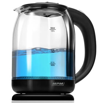 Kettle MPM MCZ-129M 1500W 1.6L glass
