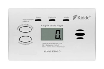 Battery carbon monoxide sensor with Kidde K7DCO display