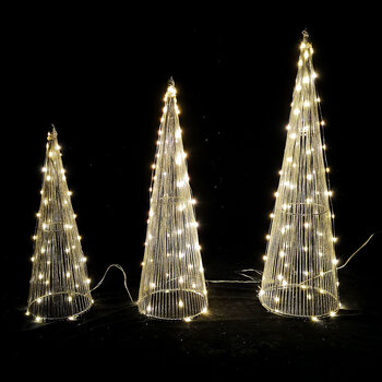 Decoración de árbol de Navidad modee 60,50,40cm WARM 200LED ML-C5004