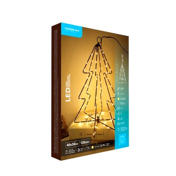 Christmas tree decoration BAT modee 40x30cm WARM 120LED MLC4035