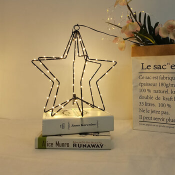 Decoración de estrella BAT modee 30cm WARM 95LED ML-C4032