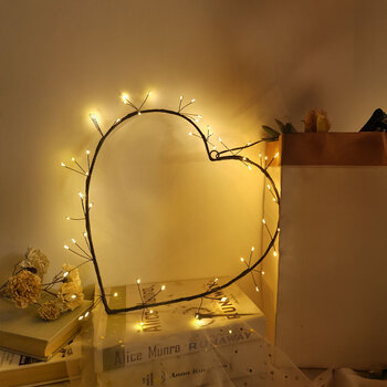 Heart decoration BAT modee 30cm WARM 60LED ML-C4031
