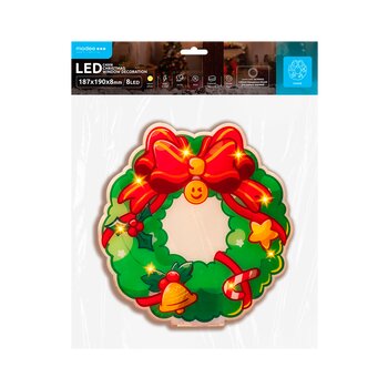 Decoración corona BAT modee 19x19cm WARM 8LED ML-C4008
