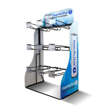 everActive display / stand 9 hooks 