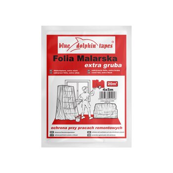 Extra thick Masking Foil 4mx5m Blue Dolphin
