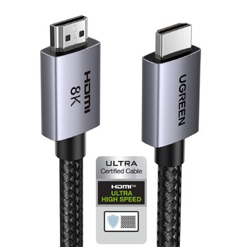 HDMI - HDMI 2.1, 8K 60Hz, 3D, HDR, 48Gbps Cable Ugreen HD171 25911 3m HDMI - HDMI 2.1, 8K 60Hz, 3D, HDR, 48Gbps Cable Ugreen HD171 25911 3m