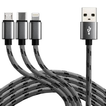 Cable USB cable 3in1 - USB-C, Lightning, micro USB 120cm everActive CBB-1.2MCI to 2.4A