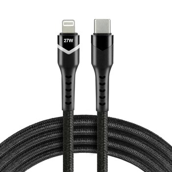 Cable USB-C - Apple Lightning RGB LED 100cm everActive CBB-1CIR for fast charging Power Delivery 27W