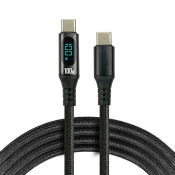 Cable Cable USB-C PD E-Marker LCD 100cm everActive CBB-1PD5L Power Delivery 3.0 5A/20V 100W