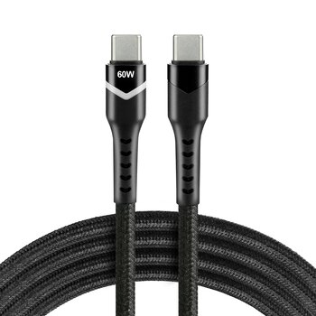 Cable 100cm USB-C PD RGB LED cable everActive CBB-1PDR Power Delivery 2.0 with support for fast charging 3A/20V 60W