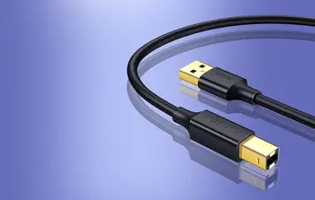 Кабель USB-A USB-B UGREEN для принтера US135 10352 5м Кабель USB-A USB-B UGREEN для принтера US135 10352 5м