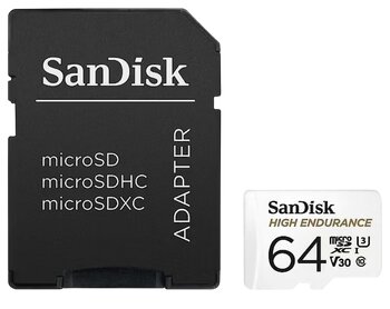 SanDisk microSD / microSDXC ENDURANCE 64GB 100/40 MB/s memory card