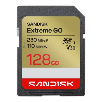 Карта памяти SD (SDXC) SanDisk 128GB Extreme GO 230/110MB/s UHS-I U3 V30 Карта памяти SD (SDXC) SanDisk 128GB Extreme GO 230/110MB/s UHS-I U3 V30