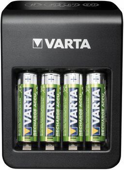 Ładowarka akumulatorków Ni-MH VARTA LCD PLUG CHARGER PLUS 57687 + 4 x R6 / AA 2100 mAh