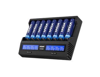 3.7V/1.2V Battery Charger XTAR VC8 USB-C 3.7V/1.2V Battery Charger XTAR VC8 USB-C