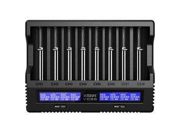 3.7V/1.2V Battery Charger XTAR VC8S USB-C SET 3.7V/1.2V Battery Charger XTAR VC8S USB-C SET
