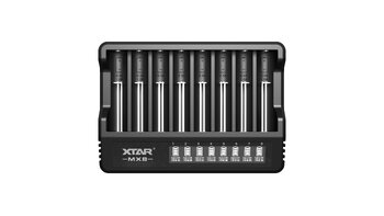 Charger for 3.6V / 3.7V / 1.5V and 1.2V Ni-MH XTAR MX8 Li-ion batteries Charger for 3.6V / 3.7V / 1.5V and 1.2V Ni-MH XTAR MX8 Li-ion batteries