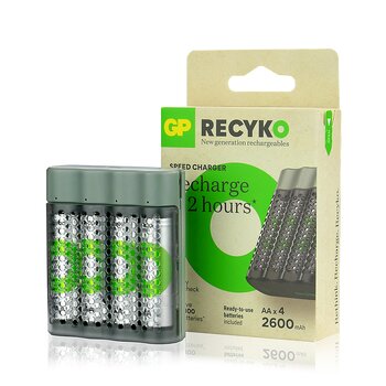 GP ReCyko Speed M452 microUSB Charger + 4× AA 2600 mAh GP ReCyko Speed M452 microUSB Charger + 4× AA 2600 mAh
