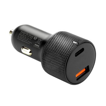 everActive CC-50Q Car Charger with USB QC3.0 and USB-C PD 75W everActive CC-50Q Car Charger with USB QC3.0 and USB-C PD 75W