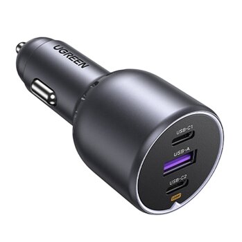 Автомобильное зарядное устройство Ugreen EC705 35025 USB 2x USB-C 130W Автомобильное зарядное устройство Ugreen EC705 35025 USB 2x USB-C 130W