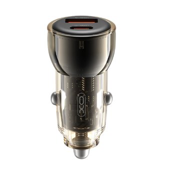 XO Car Charger with USB Socket, USB-C PD CC60 60W