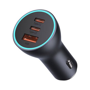 Car charger with 1xUSB 2xUSB-C socket Baseus 65W CGJP010013