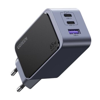 UGREEN 65W Wall Charger for Phone / Smartphone 2x USB-C 1x USB-A X553 35042