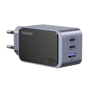 UGREEN 65W Wall Charger for Phone / Smartphone 2x USB-C 1x USB-A X553 35042