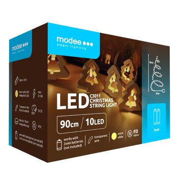 Christmas tree lights BAT modee 0.9m WARM 10LED ML-C3011 Christmas tree lights BAT modee 0.9m WARM 10LED ML-C3011