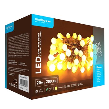 Christmas Lights Balls modee 20m 200LED WARM ML-C20092