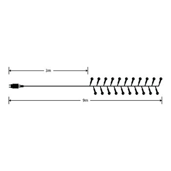 Lampki choinkowe modee 6m WARM 576LED ML-C2015