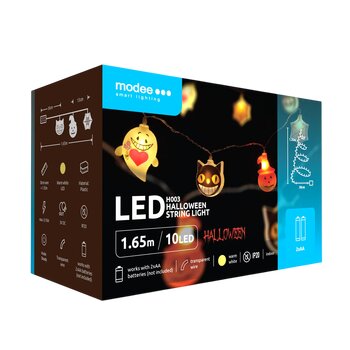 Lampki stworki BAT modee 1,65m WARM 10LED ML-H003 Lampki stworki BAT modee 1,65m WARM 10LED ML-H003