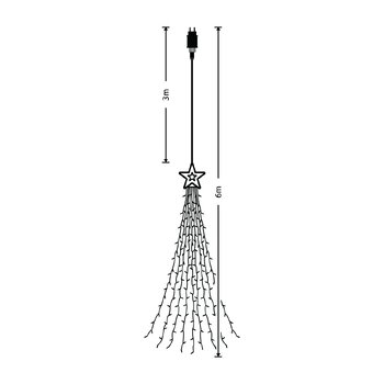 Modee star lights 3m COLD 300LED ML-C3001