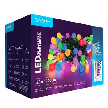 Modee Christmas Lights 20m RGB 200LED ML-C2024 Remote Control Modee Christmas Lights 20m RGB 200LED ML-C2024 Remote Control