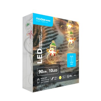 Snowman Lights BAT modee 0.9m WARM 10LED ML-C3017