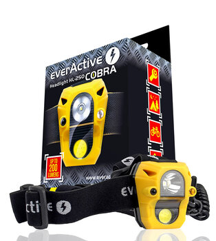 everActive Cobra HL-250 LED headlamp 2xLED SENSOR