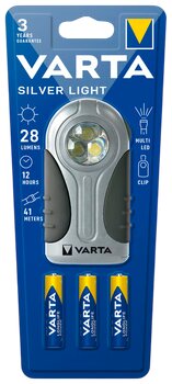 Varta 16647 LED silver light 3AAA flashlight