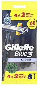 Gillette Blue 3 Smooth 4 + 2pcs