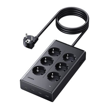 UGREEN S622 75141 1.5m Power Strip 6g - 6 AC sockets, 1xUSB-C, 3xUSB-A 20W